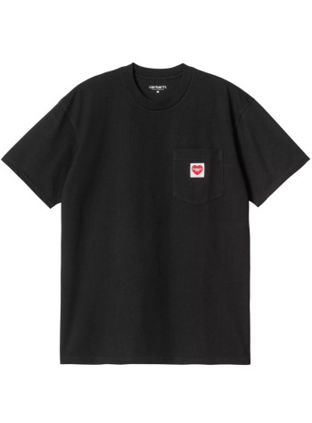 carhartt camiseta hombre s/s pocket heart t-shirt organic cotton single jersey - i032128 1v2xx