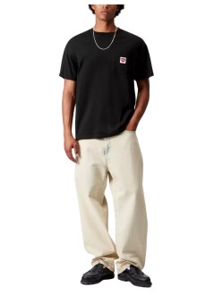 carhartt t-shirt mans/s pocket heart t-shirt organic cotton single jersey - i032128 1v2xx