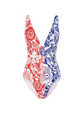 farm rio swimsuit womancashew and birds one piece - 344779 26021