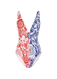 farm rio bañador mujer cashew and birds one piece - 344779 26021