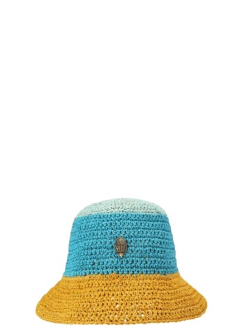kurt geiger gorras mujer eagle raffia bucket hat - 5632189449 82