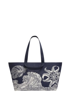 inoui editions handbag mujer carrier bag cabas poseidon - ma23cap24 navy bleu marine