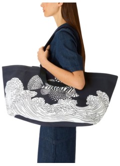 inoui editions handbag mujer carrier bag cabas poseidon - ma23cap24 navy bleu marine