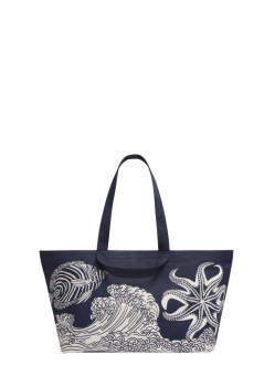 inoui editions handbag mujer carrier bag cabas poseidon - ma23cap24 navy bleu marine