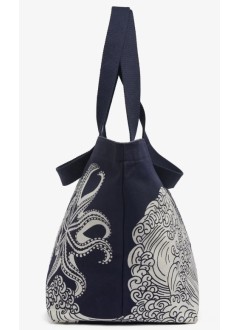 inoui editions handbag mujer carrier bag cabas poseidon - ma23cap24 navy bleu marine