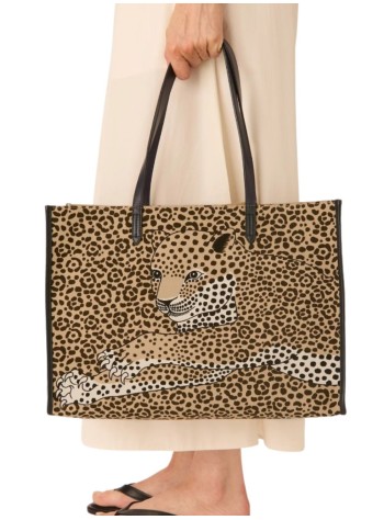 inoui editions handbag mujer bag sac shopping felis - ma23sfe15 beige beige 2