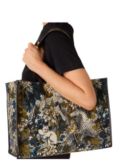 inoui editions handbag womanbag sac shopping bestiaire - ma23sbe10 green vert