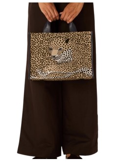 inoui editions handbag womanbag sac nomade felis - ma23nf15 beige beige