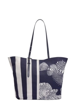 inoui editions handbag mujer bag sac soft shopping poseidon - ma23ssp24 navy bleu marine