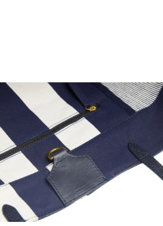 inoui editions handbag mujer bag sac soft shopping poseidon - ma23ssp24 navy bleu marine