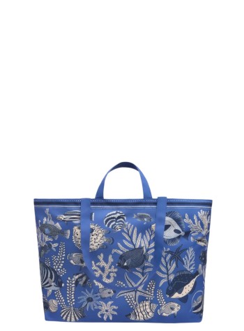 inoui editions handbag mujer maxi shopper bag neptune - pm23shn04m blue bleu 2