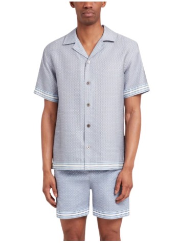 ché studios camiseria hombre lucena printed shirt - 2676707 powder blue 2