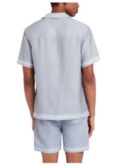 ché studios shirt manlucena printed shirt - 2676707 powder blue