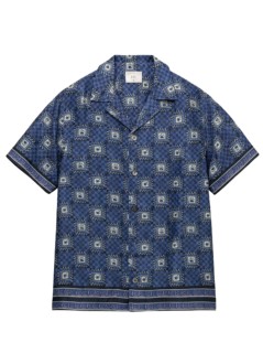 ché studios camiseria hombre telha printed shirt - 2676612 navy