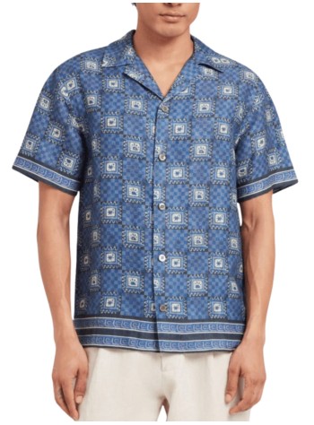 ché studios camiseria hombre telha printed shirt - 2676612 navy 2