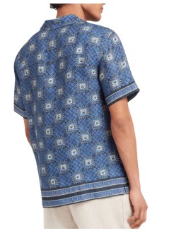 ché studios camiseria hombre telha printed shirt - 2676612 navy