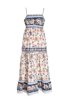 farm rio vestido mujer floral delhi tapestry light pink midi dress - 358182 26042