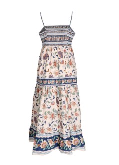 farm rio vestido mujer floral delhi tapestry light pink midi dress - 358182 26042