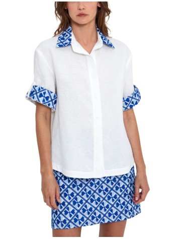 greek archaic kori dress womanshirt flakes s/s - s26k4065035 4119 2