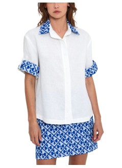 greek archaic kori dress womanshirt flakes s/s - s26k4065035 4119