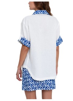 greek archaic kori dress womanshirt flakes s/s - s26k4065035 4119