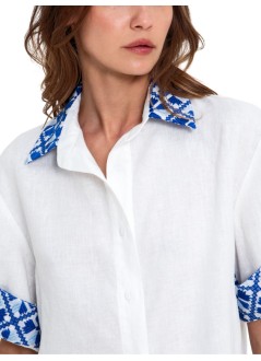 greek archaic kori dress womanshirt flakes s/s - s26k4065035 4119