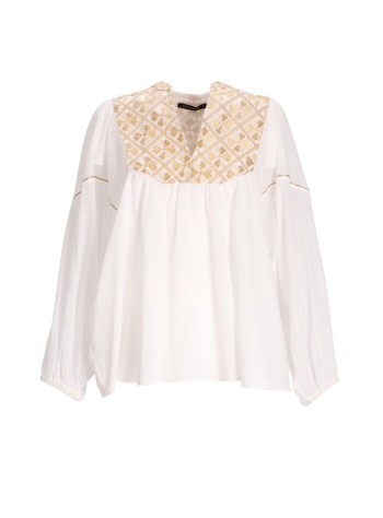 greek archaic kori dress womantunic flakes l/s bib colar - s26k4064177 4106