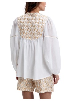 greek archaic kori dress womantunic flakes l/s bib colar - s26k4064177 4106