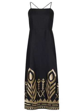 greek archaic kori dress womandress long feather cross straps - s26k2133129 1201