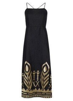 greek archaic kori dress womandress long feather cross straps - s26k2133129 1201