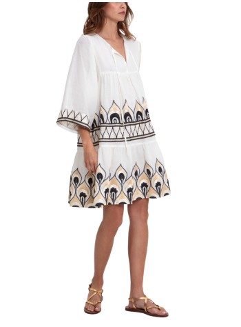 greek archaic kori dress womandress mini phoenix gatherings l/s - s26k4033165 4304 2