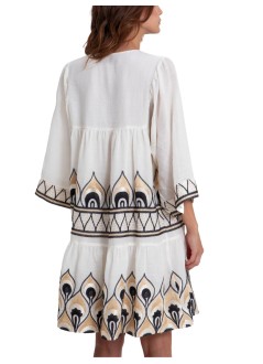 greek archaic kori dress womandress mini phoenix gatherings l/s - s26k4033165 4304