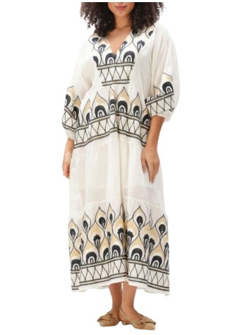 greek archaic kori vestido mujer dress maxi phoenix l/s gatherings - s26k4033201 4304 2