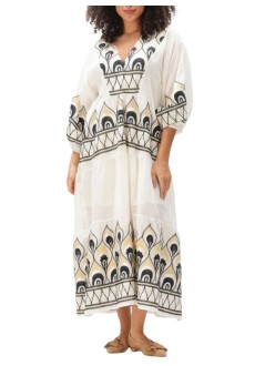 greek archaic kori vestido mujer dress maxi phoenix l/s gatherings - s26k4033201 4304