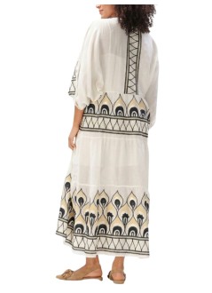 greek archaic kori vestido mujer dress maxi phoenix l/s gatherings - s26k4033201 4304