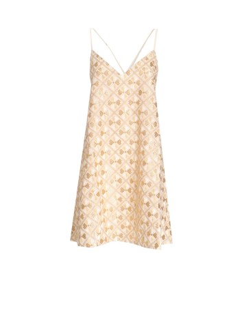 greek archaic kori dress womandress mini flakes straps - s26k4063175 4306