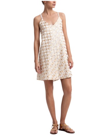 greek archaic kori dress womandress mini flakes straps - s26k4063175 4306 2