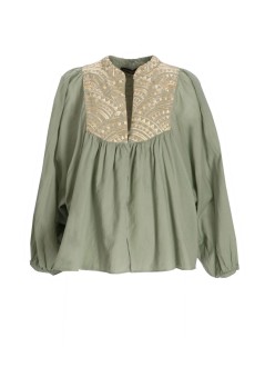 greek archaic kori blusa mujer shirt new triangle l/s button loops - s26k3115061 2701