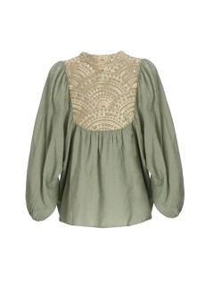 greek archaic kori blusa mujer shirt new triangle l/s button loops - s26k3115061 2701