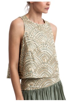 greek archaic kori top womantop new triangle sleeveless - s26k3114164 2701
