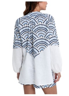 greek archaic kori t-shirt womanblouse new triangle puffy l/s - s26k3114150 2119