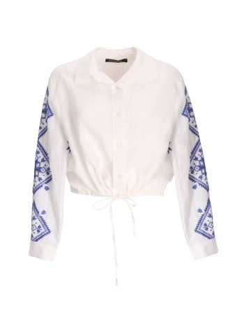 greek archaic kori shirt womanshirt lefkada l/s drawstring - s26k2145044 1108