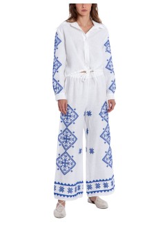 greek archaic kori camiseria mujer shirt lefkada l/s drawstring - s26k2145044 1108