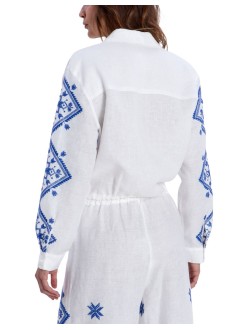greek archaic kori camiseria mujer shirt lefkada l/s drawstring - s26k2145044 1108