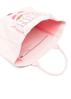 ganni handbag mujer medium trapeze shopper raspberry print - b2110087 135