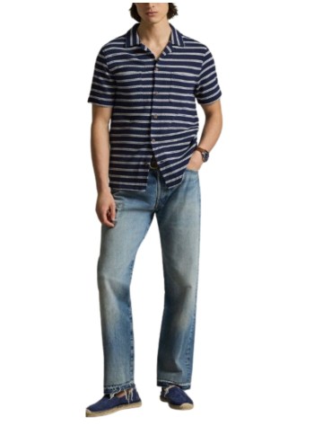 polo ralph lauren punto hombre knit-sport shirt-shirt - 710a13005002 newport navy pale cream 2