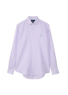 polo ralph lauren shirt manwoven-sport shirt-shirt - 710b16700003 7232c lavender white