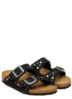 birkenstock sandalia junior arizona rivets kids syn soft - 1031646 black
