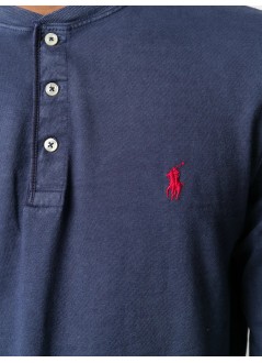 polo ralph lauren camiseta hombre slub jersey henley shirt - 710790058003 cruise navy