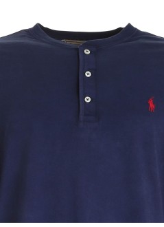 polo ralph lauren camiseta hombre slub jersey henley shirt - 710790058003 cruise navy